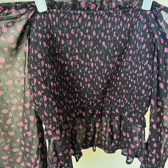 Francesca's off the shoulder floral top - Picture 3 of 7